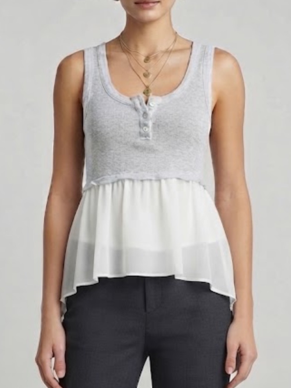 Monteau Los Angeles Sheer Top
